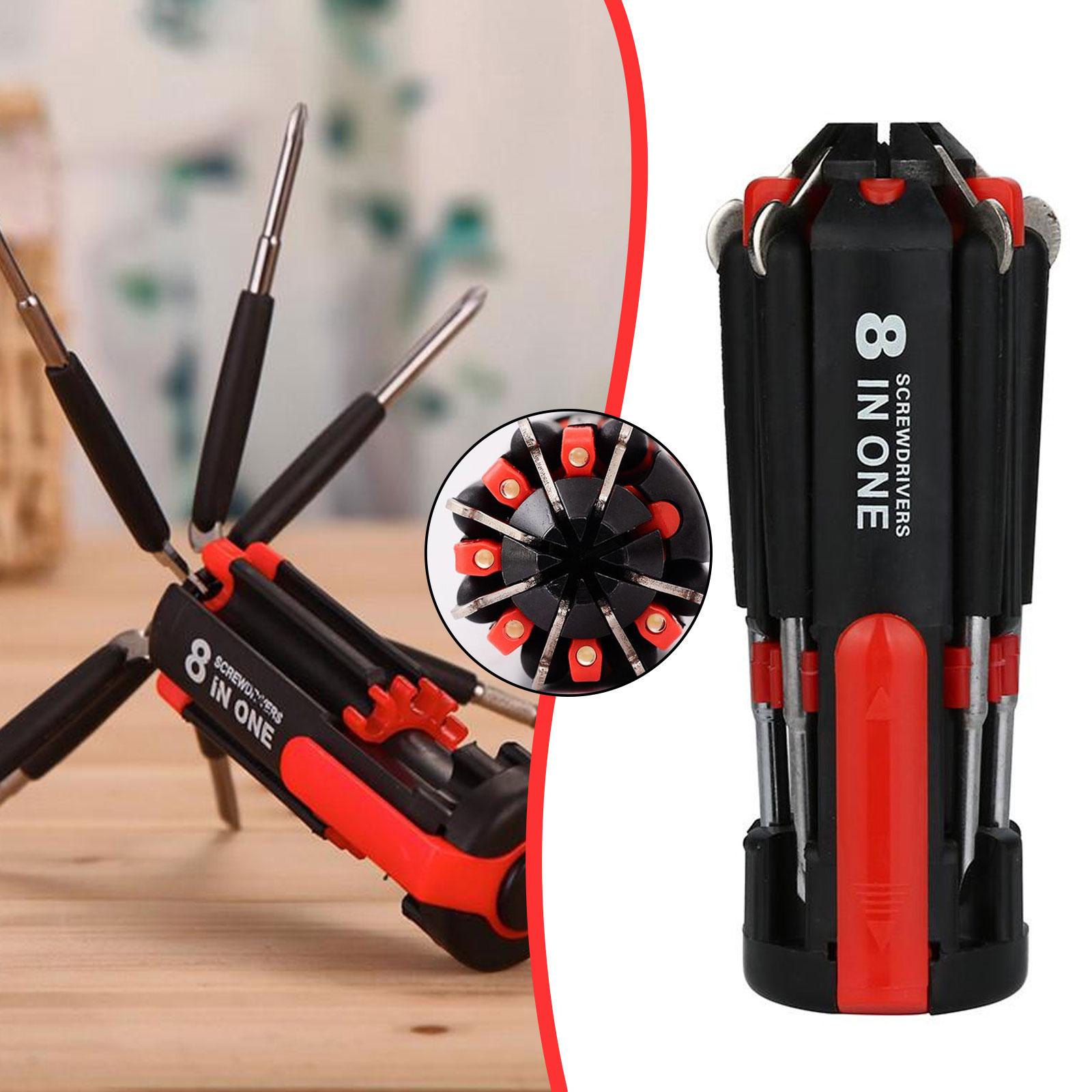 Car Supplies 8 In 1 Screwdriver With LED Flashlight Car Portable Multifunctional Outdoor Tools Secondary image